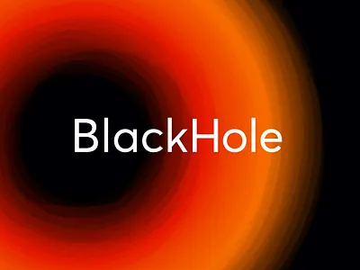 Black Hole astronomy black hole branding clean cosmos dark design flat galaxy illustration illustrator logo logotype minimal simple space star universe vector wormhole