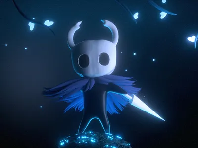 Hollow Knight 3d character cinema4d design dribbble gamer gaming hollow knight illustration modeling octane render shot videogame