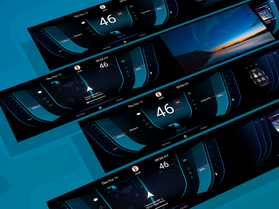 Ui Dashboard app automotive car design illustration ui ux