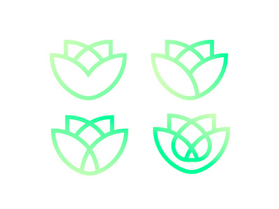 Flower Logo Concept branding and identity branding concept colorful design flower green logo a day