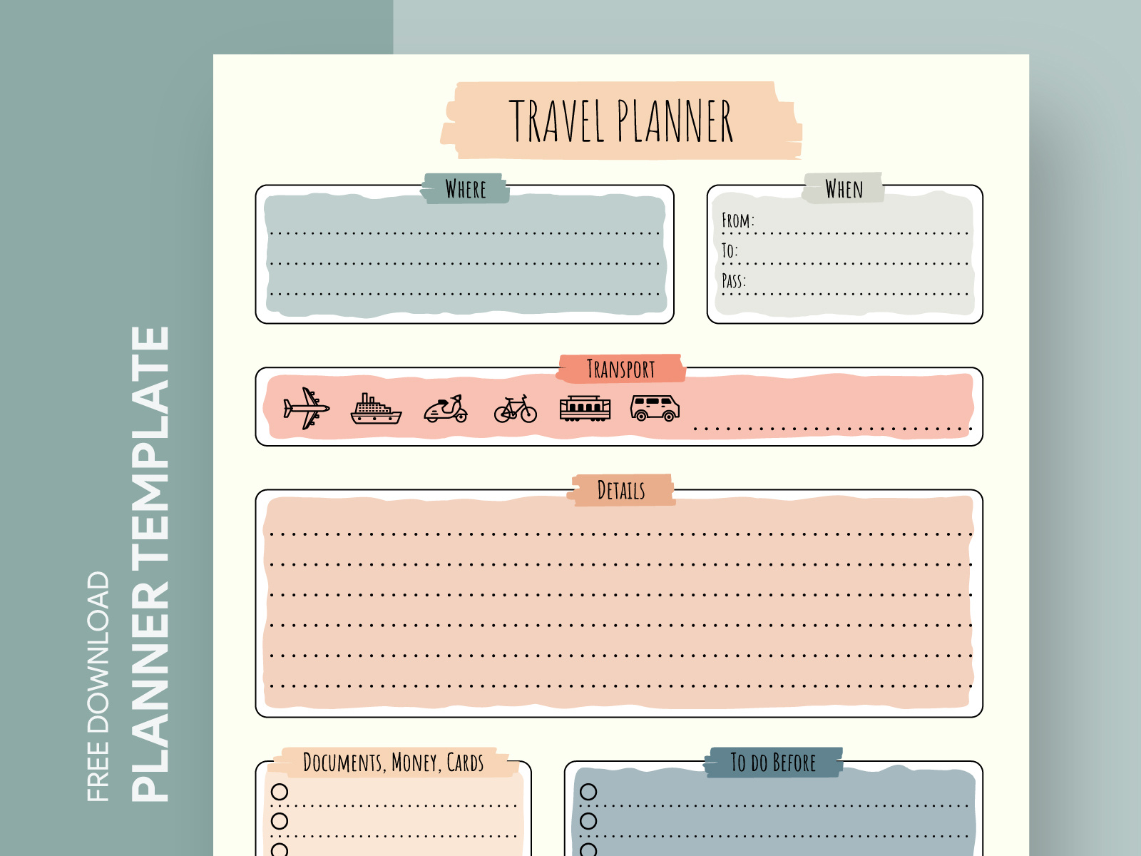 google docs trip planner template