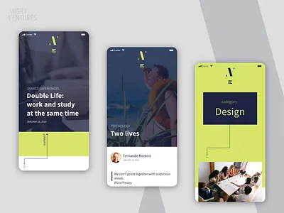 Angry Ventures blog mobile version app application brand branding brasil brazil canada canadian concept design information architecture ios mobile ui ux web