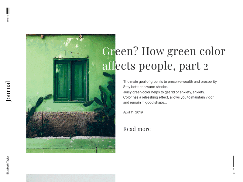 Blog Post animation animation after effects blog blog design blog graphic blog post blog posts dailyui design design blog journal site design ui uidesign web web design