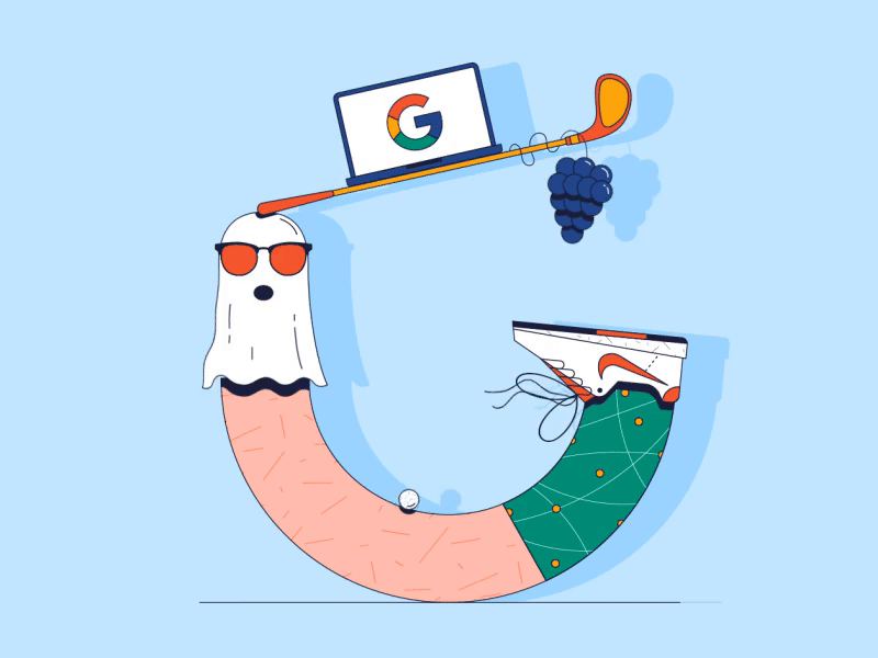 36 Days of Type - G 36 days of type animation character ghost icon illustration loop motion nike shadow typography