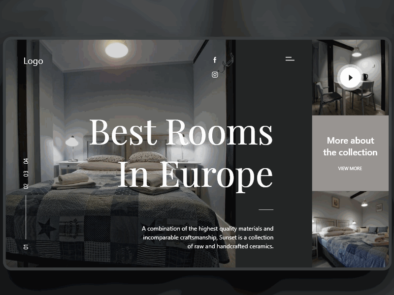 Smooth Transition For Hotel app design ui ux