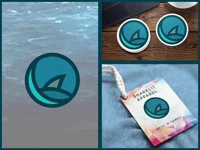 Minimal Shark Fin Badge badge commission design drawing dribbble flatvector graphicdesign icon illustration logodesign logodesigner logoplace logos minimal photoshop sea timelapse tutorial vector vectorart