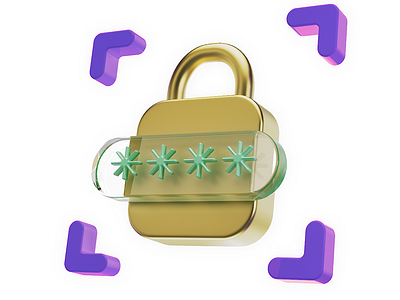 Padlock Icon 3D 2d 3d animation app app design design flat gif illustration logo motion motion graphic padlock ui uiux ux