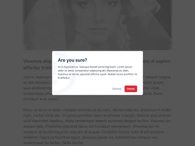 Day 16: Pop Up/Overlay challenge clean concept dailyui delete design figma figmadesign flat icon inspiration refactoring ui typography ui ux web website
