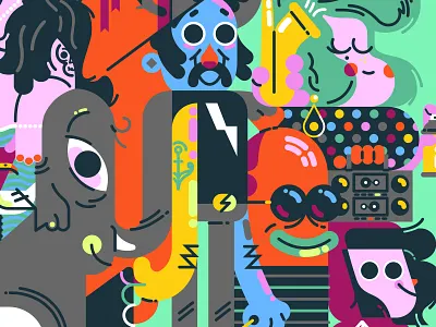 Lolly characters animation branding character design illustration mograph vector