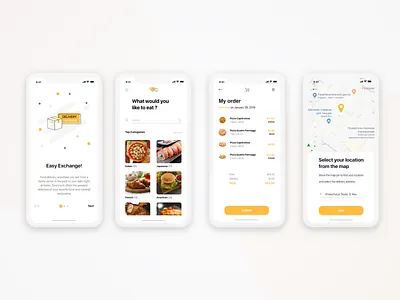 Food Delivery app app buy delivery food app ios iphone mobile order details order food sale ui ux
