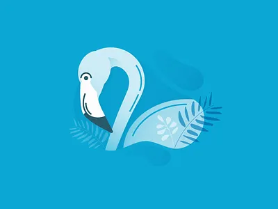 Flamingo adobe bird botanical design flamingo icon illustration tropical ui vector