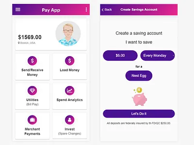 Pay App html html css html mobile app mobile app mobile app design mobile app development