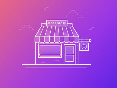 The Blocs Store app design mac shop ui web
