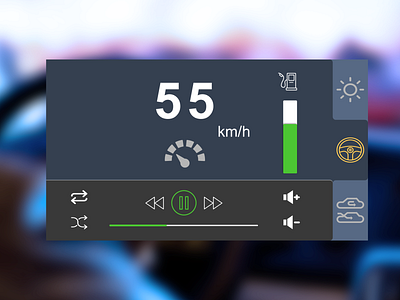 Daily UI 034, Car Interface. 100 day challenge 100 day ui challenge car interface daily 100 challenge dailyui dailyui034 design diseño drive sketch app speed meter tab bar ui ui ux uidesign uipractice