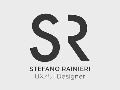 Stefano Rainieri Logo Dark design logo ui ux