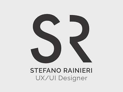 Stefano Rainieri Logo Dark design logo ui ux