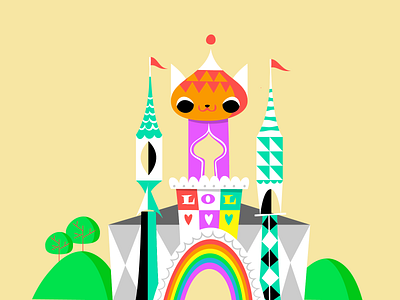 Castle of Comedy art cat illustration map uenoland