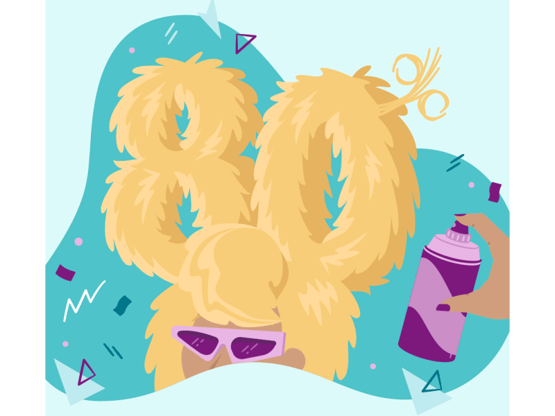Embrace the 80s IGS 2d after effects animation branding character commercial illustration loop motion graphics social wayfair