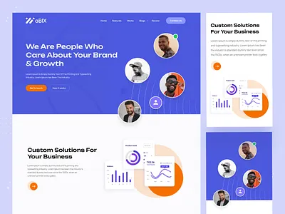 oBIX Studio | Promote Your Digital Growth business growth creative agency creative direction design studio digital agency homepage interface landing page marketing marketing agency startup web ui website website design