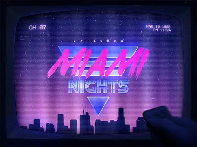 Miami Retrowave Flyer 80s Text Effects Styles Photoshop 1980s 80s aesthetics crt cyberpunk effects electro flashback neon new retrowave new wave outrun photoshop retrowave scanlines smart objects synthwave text styles texts vaporwave