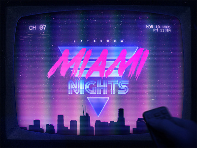 Miami Retrowave Flyer 80s Text Effects Styles Photoshop 1980s 80s aesthetics crt cyberpunk effects electro flashback neon new retrowave new wave outrun photoshop retrowave scanlines smart objects synthwave text styles texts vaporwave