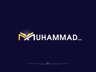 Prophet Muhammad (SAW) Logotype Design alamgiritservice branding creative islam islamic logo lettering logo logo design logos logotype minimal mohammad muslim prophet prophet mohammad quran quran symbol saw symbol typography