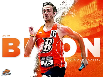 2019 Bison Outdoor Classic athlete bison classic competition design field graphic graphic design marketing photoshop sports track typography