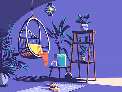 reasoning calm cane furtinure green home indoor plants reasoning thinking thoughtful