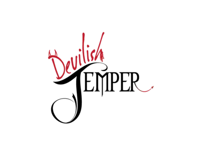 Devilish Temper Wine Logo branding design devil devil horns devilish draft dribbble dribbbleinvite illustration logo logo design typography vector wine wine branding