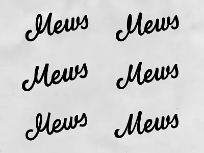 Mews sketches bespoke branding calligraphy custom type hand crafted hand drawn hand lettering identity lettering letters logo logotype script sketch type typography