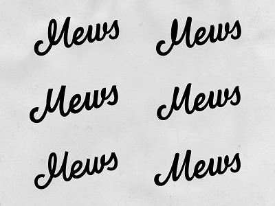 Mews sketches bespoke branding calligraphy custom type hand crafted hand drawn hand lettering identity lettering letters logo logotype script sketch type typography