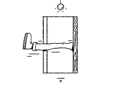 Kick Out black and white design illustration line art