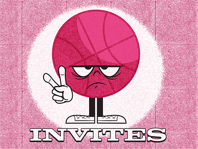 Dribbble Invite Giveaway (x2) cartoon dribbble invitation dribbble invitations dribbble invite dribbble invite giveaway illustration illustration art invite invite giveaway