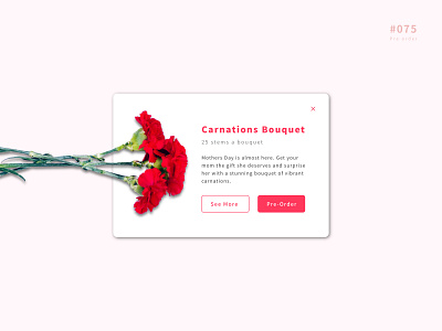 UI 075 075 75 app button daily 100 daily 100 challenge daily challenge dailyui design pre order pre order ui uidesign