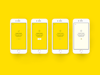 O Location Request branding flat illustration interaction interface interface design line art mobile mobile app product design taxi app typography ui ui ux design ux vector