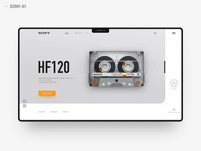 Sony tape - 2 design icon illustration sony tape typography web