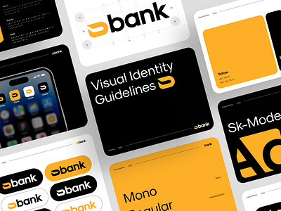 Obank - Finance Visual Identity Guidelines bank banking brand brand guide brand guidelines brand identity branding finance finance branding guide identity logo logo design