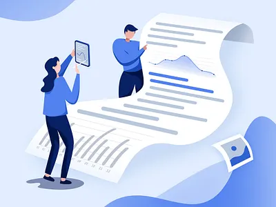 Data output app character data design graphic illustration