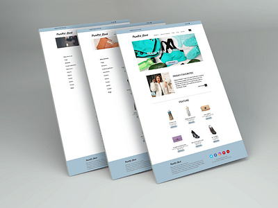 Painted Bird Landing Page Web Design Mockup app dailyui design illustration ui ux web website