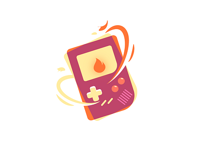 Gameboy3 charmander design fire game gameboy icon illustartor illustration logo nintendo pokemon pokemongo vector