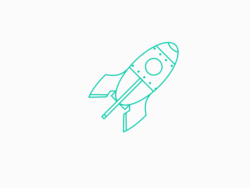 Rocket Animation 2d animation after affects animation design graphic design illustration loop motion design motion graphics rocket startup vector web webdesign