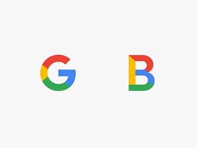 Google G fun logo typography vector