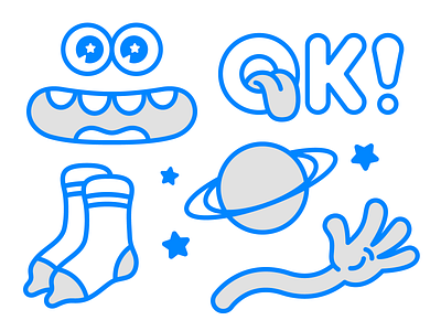 Doodles creature doodles illustration ok sketches socks space