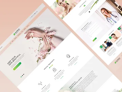 Amc Website Design beauty centre beauty website creative website device mockup full screen website icon design medical center website minimal web design minimalism mobile apps mobile website modern website ui design ui ux ui ux design ux design web design website website design website mockup