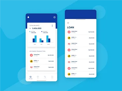 Finance Apps app design finance flat illustration money saving statistic ui vector