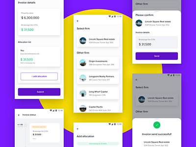 Apartment Booking App agent app booking booking app buy card view design flat housing ios list list ui list view material mobile property real estate steppers ui ux