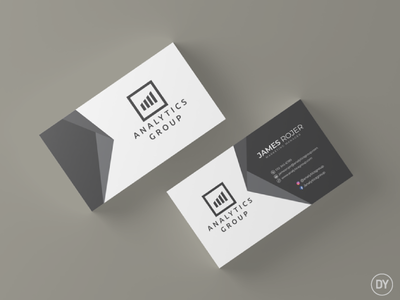 Finance company business card abstract business card finance geomatric modern