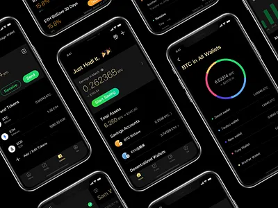 Bpal Wallet UI Design black block chain btc ui wallet 应用 设计