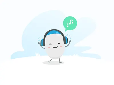 Beats by wheezo branding design flat icon illustration minimal vector