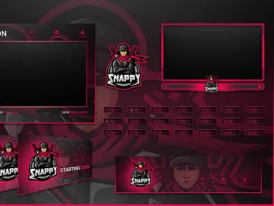 Stream Overlays for snappy esportlogo esports mascot character mascot logo overlays streamer streamers streaming twitch logo twitch overlay twitch.tv twitchcon